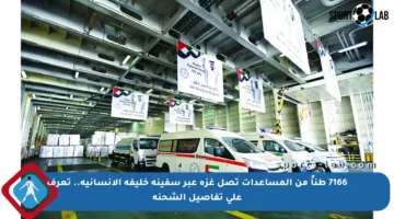 7166 طناً من المساعدات تصل غزة عبر سفينة خليفة الإنسانية.. تعرف على تفاصيل الشحنة